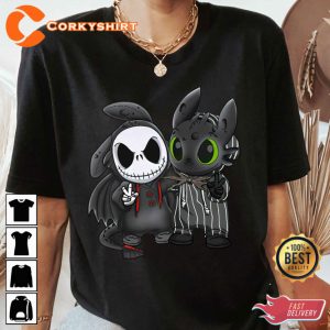 Jack Skellington And Toothless Best Friends Costume T-Shirt