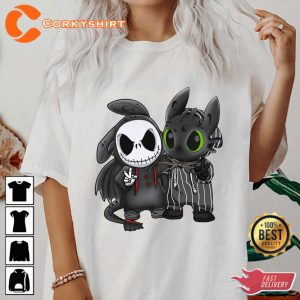 Jack Skellington And Toothless Best Friends Costume T-Shirt
