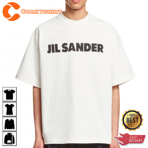 Jil Sander White Cotton Logo T-Shirt