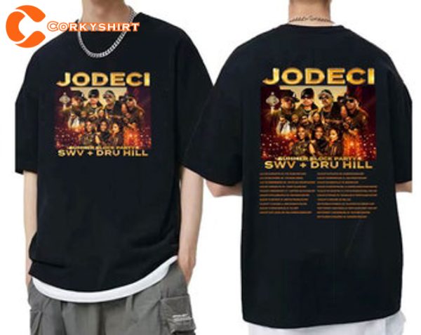 Jodeci Summer Block Party Tour 2023 Shirt, Jodeci 2023 Concert Shirt, Jodeci Fan Gift, Jodeci Band Fan Shirt