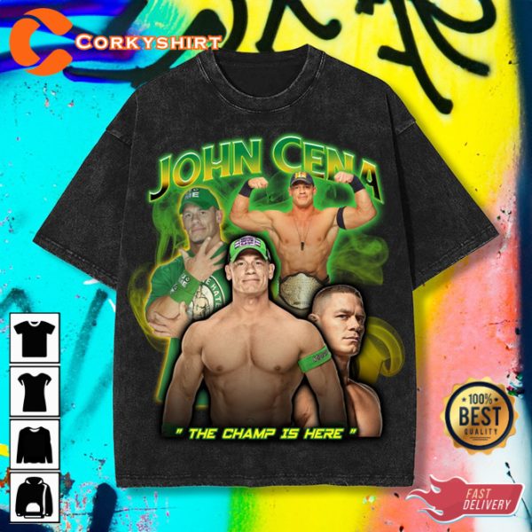 John Cena Washed The Champ Is Here WWF Wrestling Fandom Unisex T-Shirt