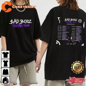 Junior H Sad Boyz 4 Life 2023 Music Tour Double Sided T-Shirt
