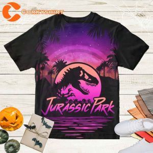 Jurassic Park Tee  Neon Graphic Shirt, Jurassic Park Movie Shirt, Jurassic World Dinosaur Movie TShirt