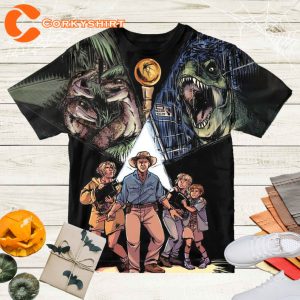 Jurassic Park Vintage Shirt Fan Gifts, Jurassic World Unisex Tee 3D, Jurassic Park Dinosaur T-Shirt