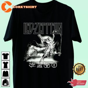 Led Zeppelin T-Shirt Vintage 90s Band Music Tour