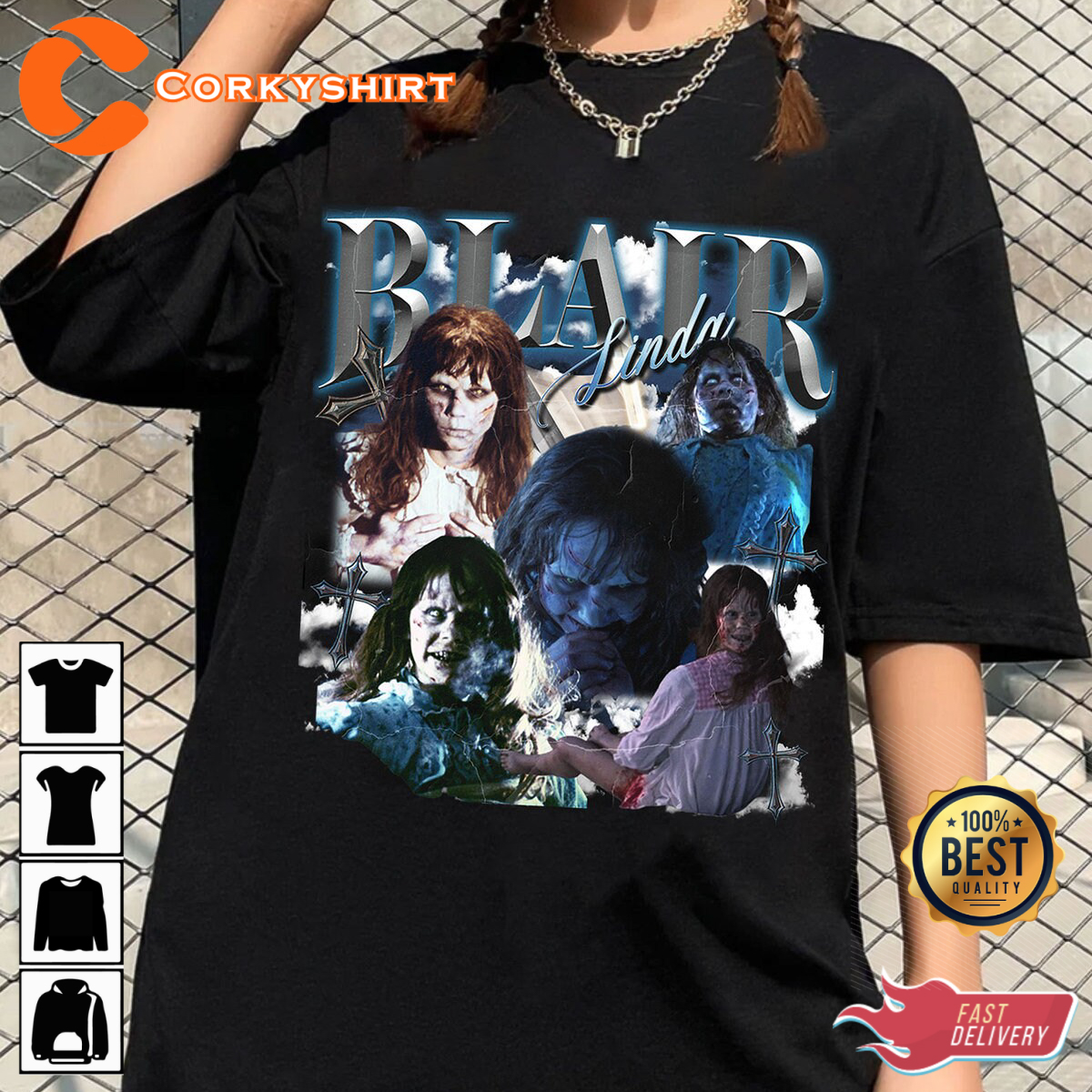 Linda Blair Horror Movie Vintage 90s T-shirt