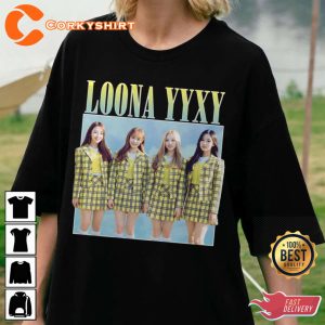 Loona Yyxy Kpop The World Tour 2023 Twice Dreamcatcher Everglow Concert T-Shirt