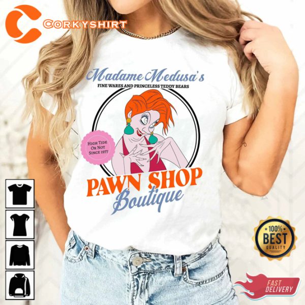 Madame Medusa The Rescuers Villains Pawn Shop Disney Cartoon T-ShirtShirt