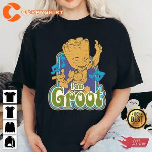 Marvel Guardians Of The Galaxy I Am Groot Vintage Inspired T-Shirt