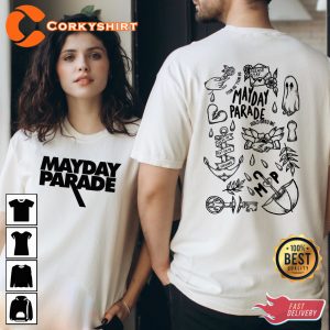 Mayday Parade Hold Onto Me Stay Cozy Boutique Double Sided T-Shirt