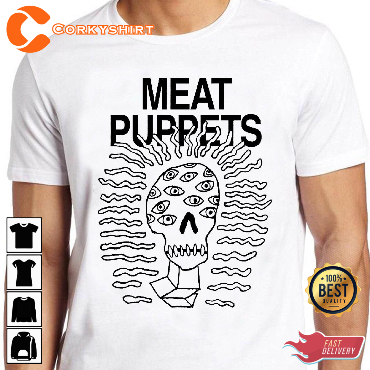Meat Puppets Curt Kirkwood Rock Alternative Music T-Shirt