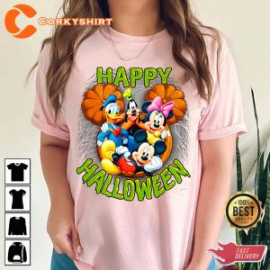 Mickey Minnie Mouse Disney Characters Happy Halloween Party 2023 Shirt