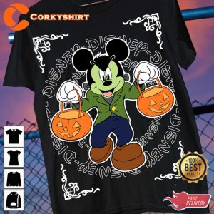 Mickey Mouse Donald Duck Minie Disney Halloween 2023 Frankenstein T-Shirt