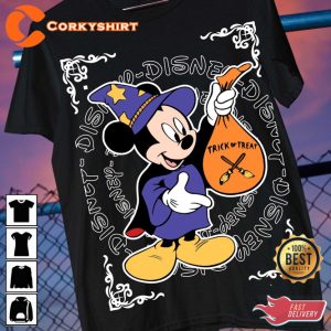 Mickey Mouse Donald Duck Minie Disney Halloween 2023 Treat Or Treat T-Shirt