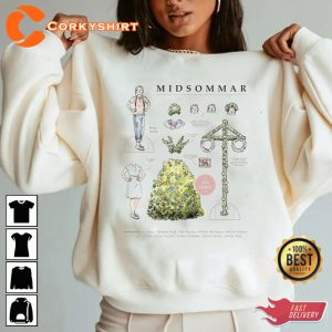 Midsommar Black and White Poster Movie Unisex T-Shirt