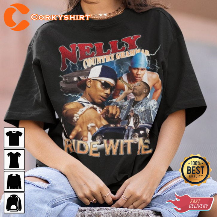 Nelly Ride Wit Me Country Grammar Hip Hop Legends Music Trendy T-Shirt