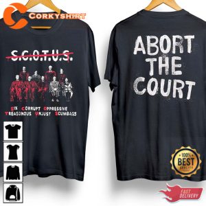 Official Abort The Court Tour Double Sides T-Shirt
