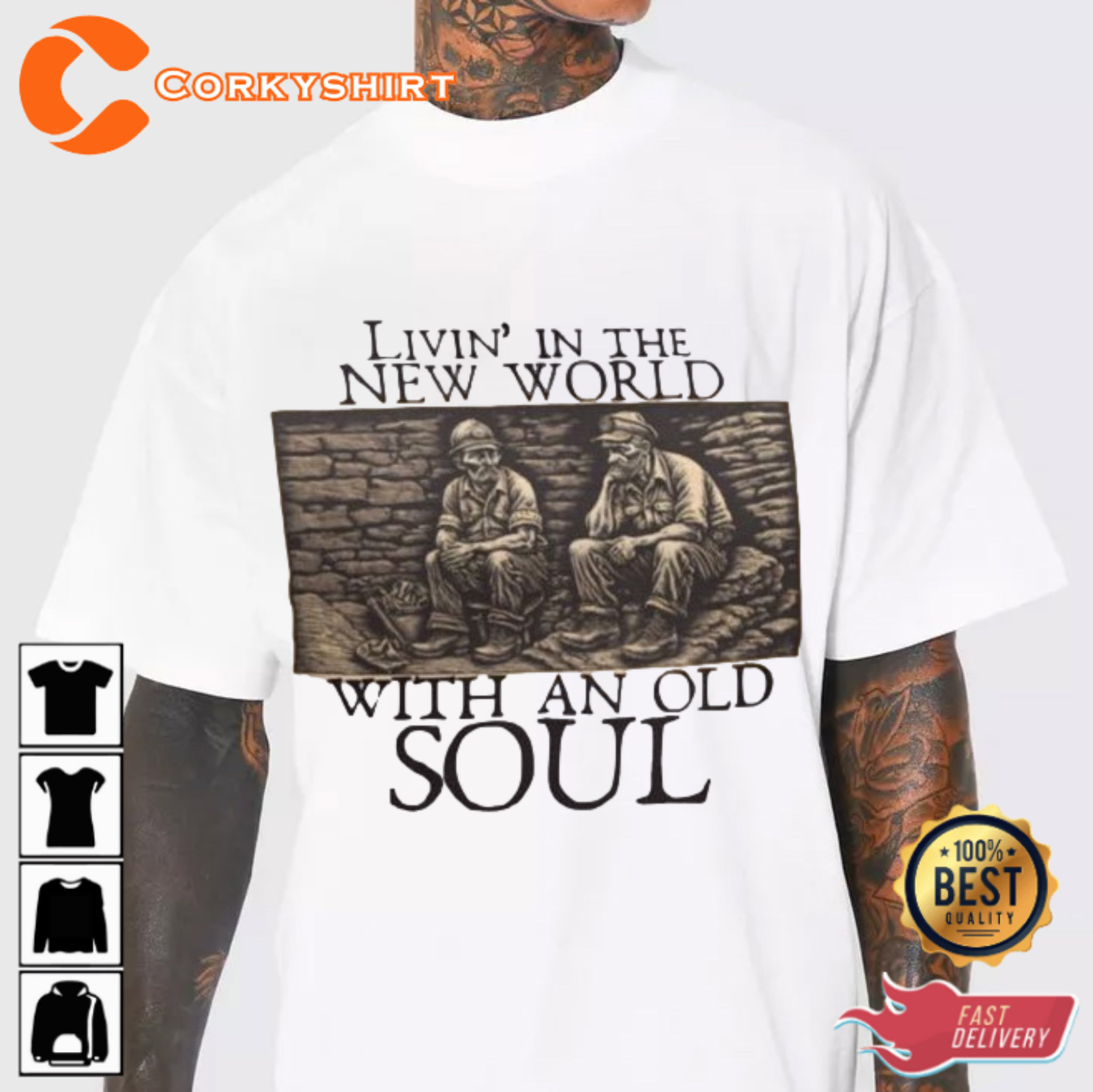 Oliver Anthony Old Soul New World Lyrics Designed Unisex T-Shirt