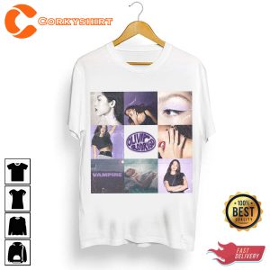 Olivia Rodrigo Vampire Album Guts Music Trendy T-Shirt