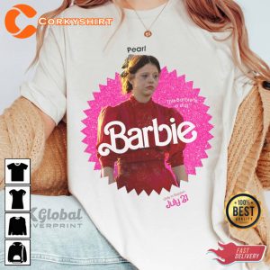 Pearl Movie Mia Horror Halloween Trending Barbie Inspired T-Shirt