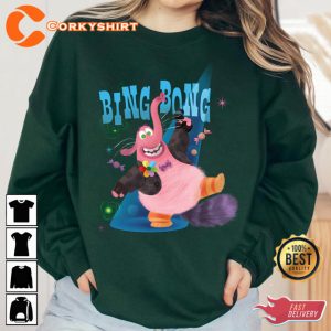 Pixars Inside Out Bing Bong Show Disney Cartoon T-shirt