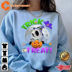 Pumpkins Disney Skeleton Trick Or Treat Halloween Outfit T-Shirt