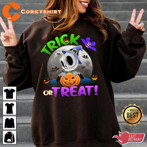 Pumpkins Disney Skeleton Trick Or Treat Halloween Outfit T-Shirt