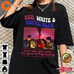 Red White Royal Blue 2023 Prince Henry And Alex Movie T-Shirt