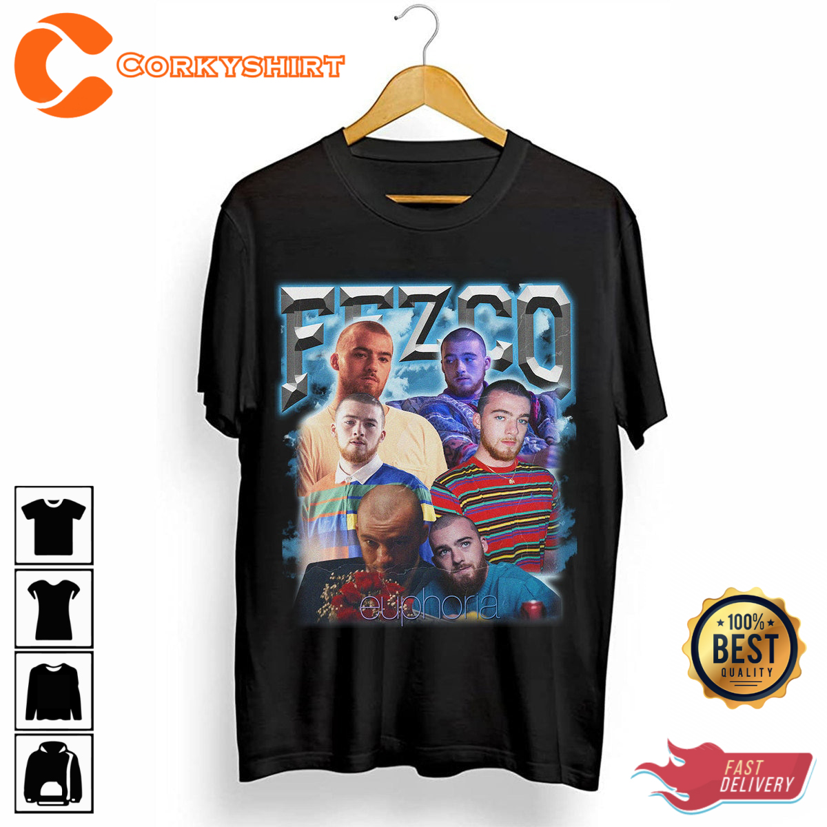 Remembering Angus Cloud Euphoria Fezco T-shirt