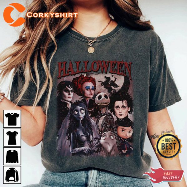 Retro 90s Halloween Corpse Bride Halloween Movie T-Shirt