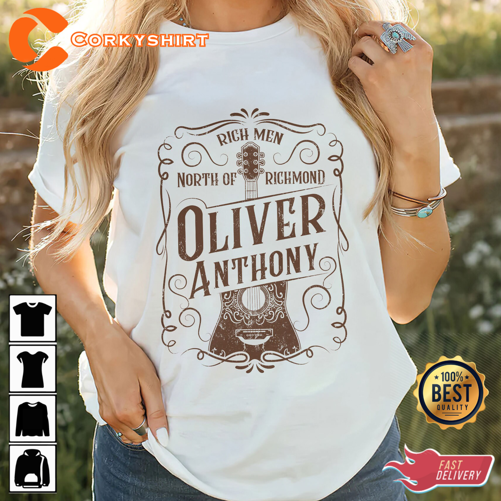 Rich Men North Of Richmond Proud American Oliver Anthony Country Vibes Unisex T-Shirt