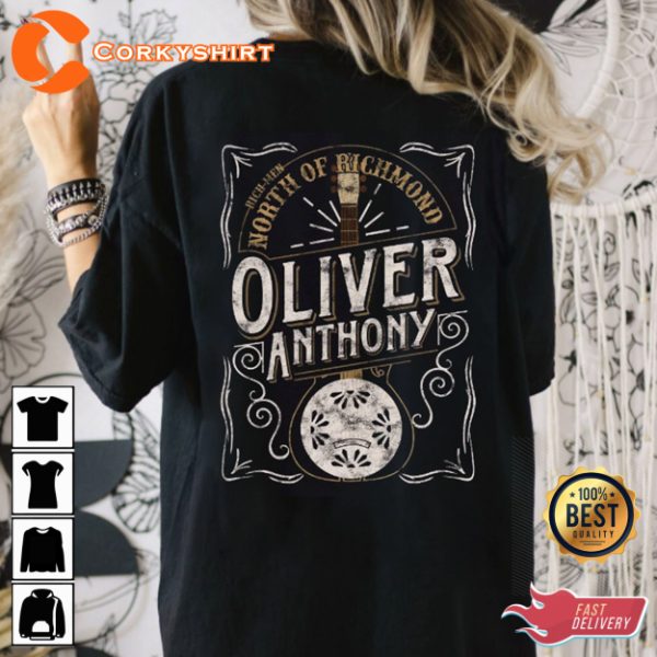Rich Men North of Richmond Oliver Anthony Double Sided Country Vibes Unisex T-Shirt