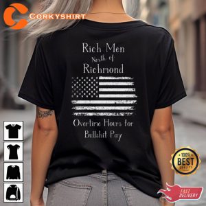 Rich Men Oliver Anthony Battle Cry Of We The People Lyrics Country Music T-Shirt