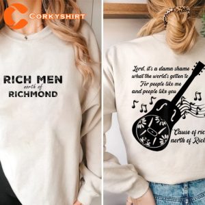 Rich Men Oliver Anthony Old Soul Guitar Lyrics Designed Unisex T-Shirt