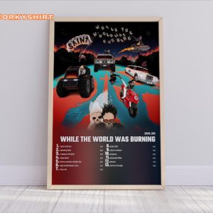 SAINt JHN While The World Was Burning Album Cover Home Wall Art Poster