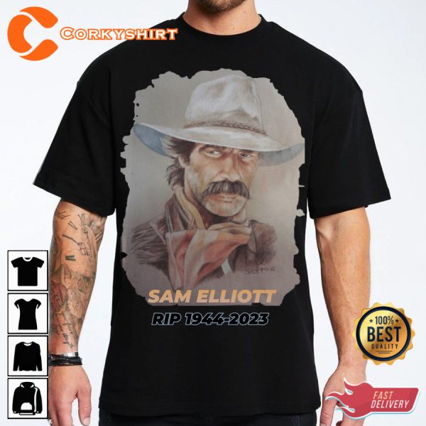 Sam Elliott In Loving Memory Vintage T-shirt