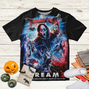 Scream Movie 3D Vintage T Shirt, Scream Unisex Tee For Men and Woman Design, Scream Horror Shirt Gift For Fan