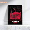 Scream Movie Cotton Canvas Poster Aesthetic Watercolor Print