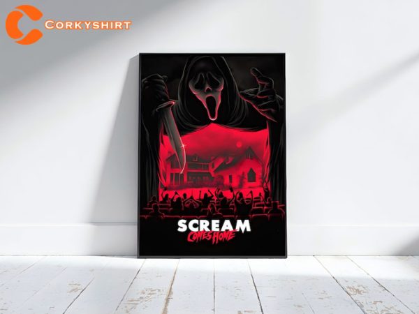 Scream Movie Cotton Canvas Poster Aesthetic Watercolor Print
