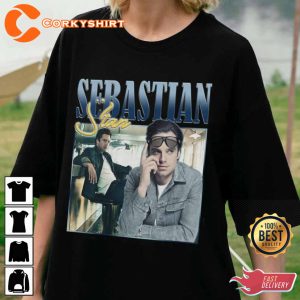 Sebastian Stan Actor Bucky Barnes  Winter Soldier Movie Enthusiast Unisex T-Shirt