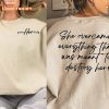 She Overcame Female Empowerment Motivational Quote T-Shirt