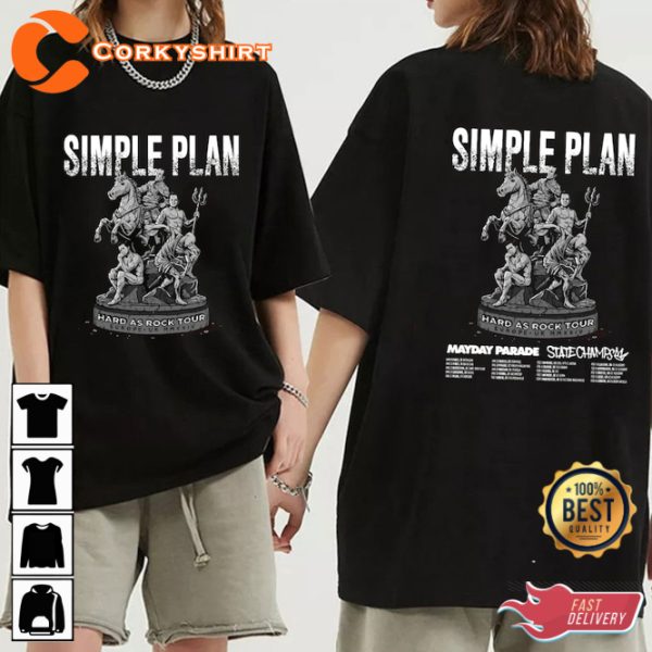 Simple Plan 2024 UK Tour Punk Rock Band Fan Supporter T-Shirt