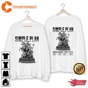 Simple Plan 2024 UK Tour Punk Rock Band Fan Supporter T-Shirt