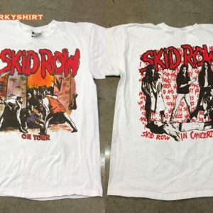 Skid Row Heavy Metal Band On Tour Youth Gone Wild Concert T-Shirt