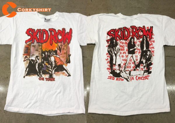 Skid Row Heavy Metal Band On Tour Youth Gone Wild Concert T-Shirt