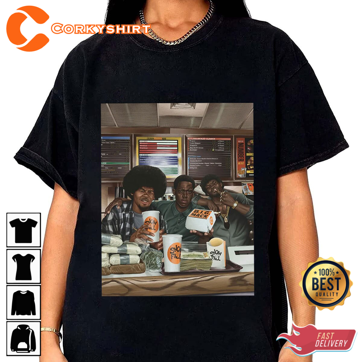 Snowfall Franklin Saint Characters Tv Series Movie T-Shirt