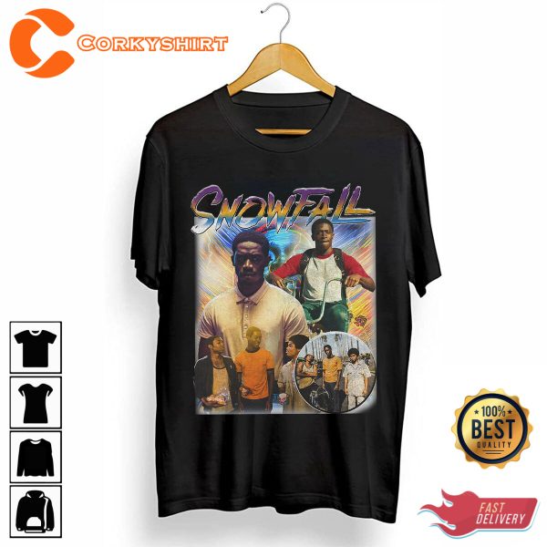 Snowfall TV Series Franklin Saint T-shirt