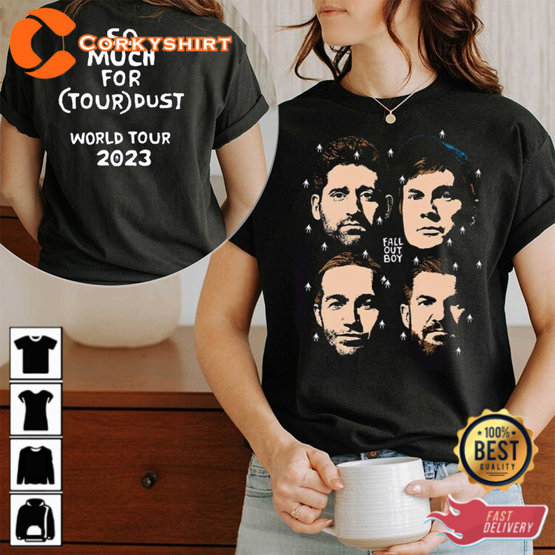 So Much For Stardust Tour Tee Fall Out Boy 2023 Concert T-Shirt