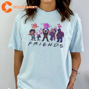 Spiderman Across The Spider-verse Friends Inspired 2023 T-Shirt