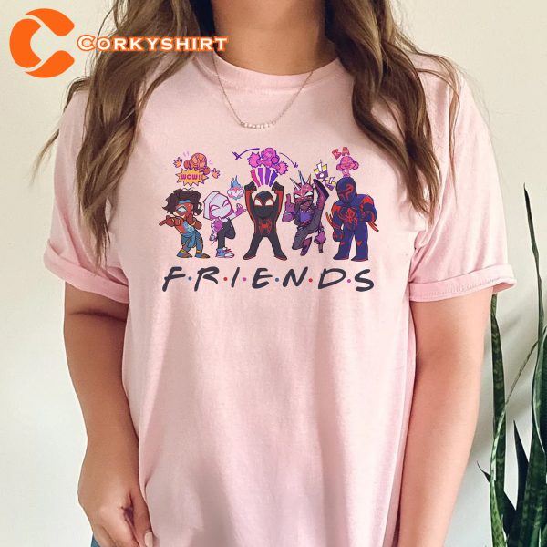 Spiderman Across The Spider-verse Friends Inspired 2023 T-Shirt